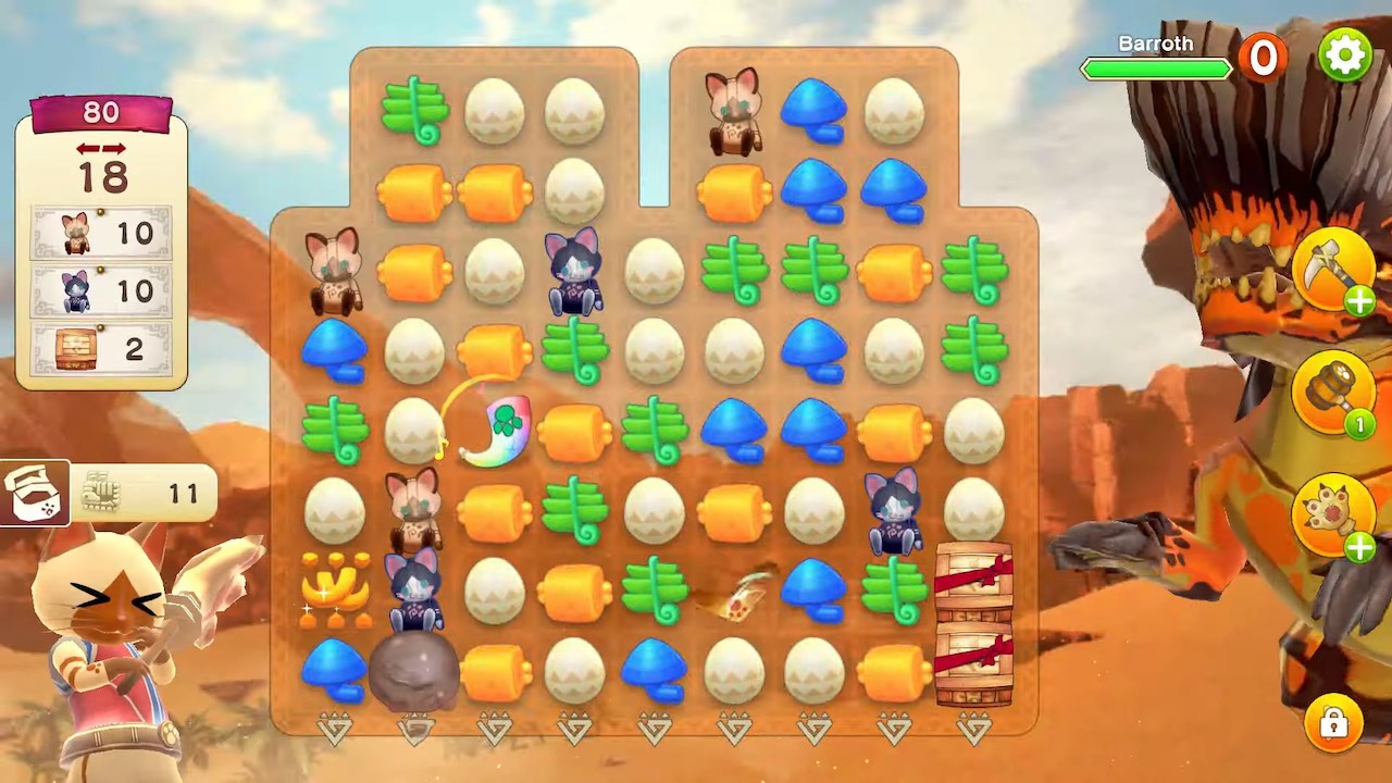モンハンパズルゲーム『モンスターハンターパズル アイルーアイランド』iOS/Android向けに発表。マッチ3パズルでモンスターに立ち向かう - AUTOMATON