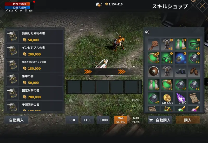 Chaos Wのスキルブック商人